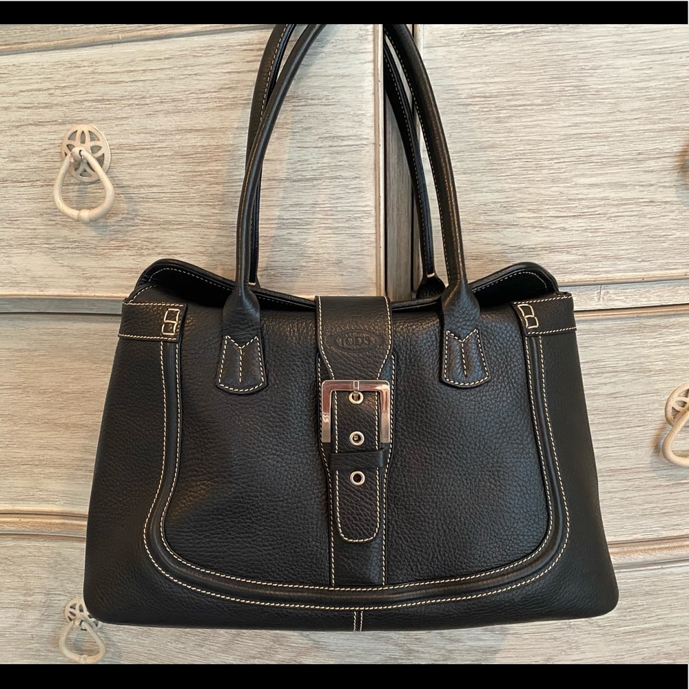 Tod’s Black Italian Leather Satchel